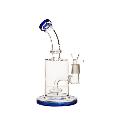 [ES 21166 / WP-BH-65002/ WP-GL21166] 8" Arsenal Cylindrical Clear Glass Rig