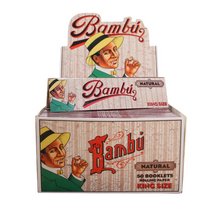 [BAMBU ORGANIC KS ROLLING PAPER 50] Bambu Organic Hemp King Size Rolling Paper - 50ct