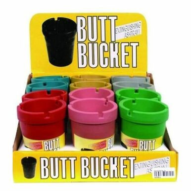 [SA-C-1] Butt Bucket Neon Extinguishing Ashtray - 12ct