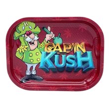 [SATRAY-S246] Capn Kush Metal Rolling Tray - Small