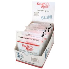 [DAVID ROSS 6MM S T 20] David Ross Slim Filter 6mm Tips  - 20ct