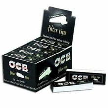 [OCB BLACK F&T 25] OCB Black Premium Filter-Tips - 25ct