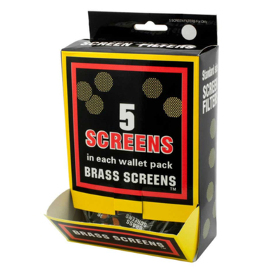 [BRASS PIPE SCREEN 20] Pipe Screens Brass Wallet Pack - 20ct