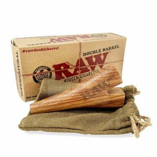 [RAW CIGAREETE HOLDER] RAW Double Barrel Wooden Cigarette Holder