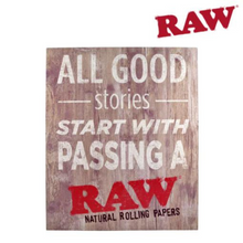 [RAW GOOD STORIES SIGN] RAW Good Stories Wooden Sign