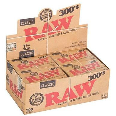 [RAW 300 114 P 20] Raw Classic 300s 1 1/4 Rolling Papers - 20ct