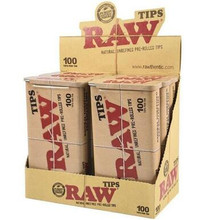 [RAW TIPS 600] Raw Classic Pre-Rolled Tin Tips - 600ct