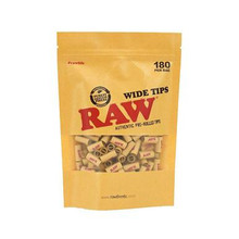 [RAW WIDE TIPS 180] Raw Classic Pre-Rolled Wide Tips - 180ct