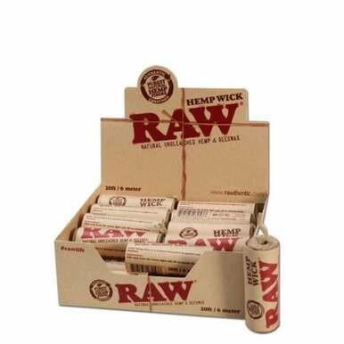 [RAW  WICK 6M] Raw Hemp Wick - 20ft/ 6 meters - 20ct