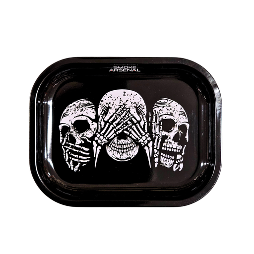 [SATRAY-S247] See No Evil Metal Rolling Tray - Small