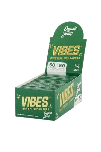 [VIBES HEMP 114 P 50] Vibes Hemp 1 1/4 Rolling Papers - 50ct