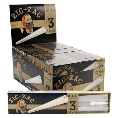 [ZIG ZAG KS C 24] Zig Zag King Size Cones - 24ct