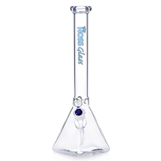 18" Hoss Glass Pyramid Base Beaker