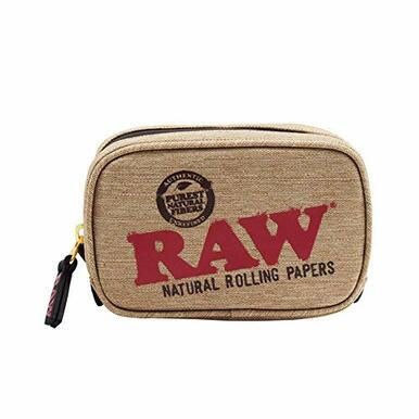 Raw Smell Proof Smokers Pouch - Beige