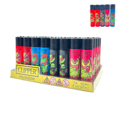 [CLIPPER EVIL PLANTS] Clipper Evil Plants Lighters - 48ct (+ 5 Free)