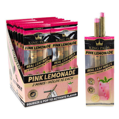 [KPALM 2- MINI PINK LEMONADE 20] King Palm 2 Mini Pink Lemonade - 20ct