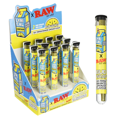 [RAW LYRICAL LEMONADE BUD WRAP] RAW Lyrical Lemonade Bud Wrap Terp Pre-Rolled Cones - 12ct