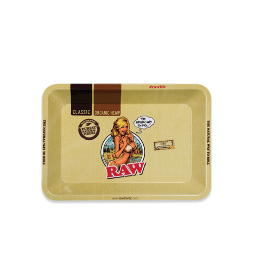 [RAW GIRL ROLLING TRAY MINI] RAW Girl Rolling Tray - Mini