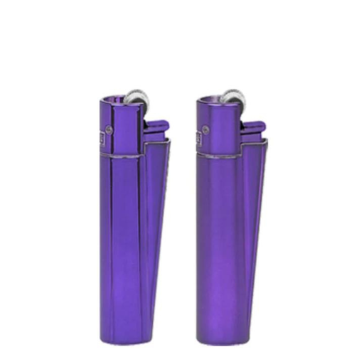 Clipper Metal Flint Lighters- 12ct