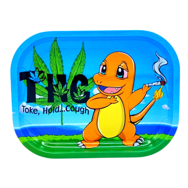 [SATRAY-S239] THCharmander Metal Rolling Tray - Small