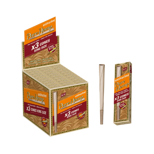 [PH KSS UB CONES 30] Pure Hemp King Size Unbleached Cones - 30ct