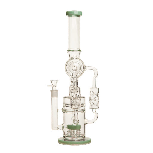 [ES21120] 19" Tr-Beam Drip Barrel Bong