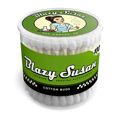 [BLAZY WHITE COTTON BUDS 100] Blazy Susan White Cotton Buds - 100ct