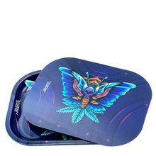 [S258 COMBO] Butterfly Smoke Arsenal Rolling Tray + 3D Magnetic Cover - Small