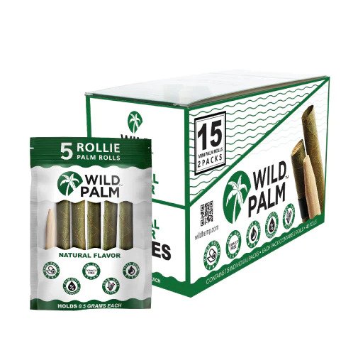 [WP ROLLIE 15] Wild Palm 5 Rolls Cones - 15ct