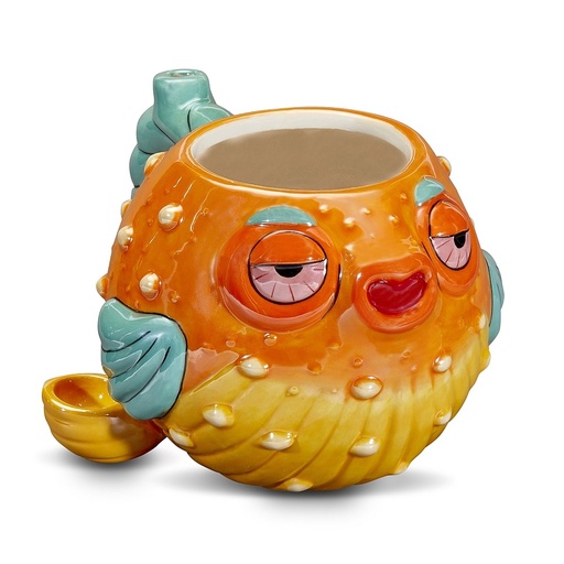 [82573] Stoned Pufferfish Mug Pipe