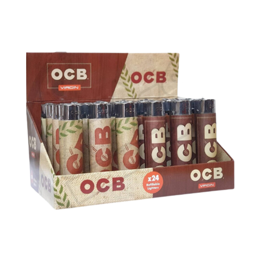 [OCB LIGHTERS 24] OCB Virgin Refillable Lighters - 24ct