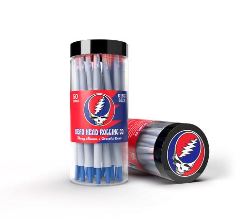 [GRATEFUL DEAD KSS CONES 50] Blazy Susan Grateful Dead King  Size Pre Rolled Cones - 50ct