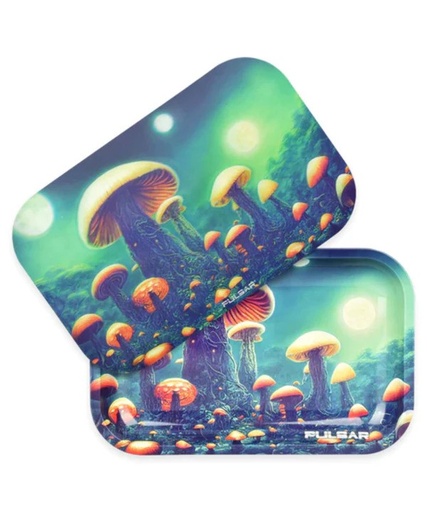 [PULSAR PLANET FUNGI TRAY KIT] Pulsar Planet Fungi Mini Metal Rolling Tray w/ Lid