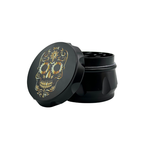 [HX101CP-1GT BLACK] Arsenal Ironpunk Sugar Skull 55mm 4-Pc Grinder - 3ct