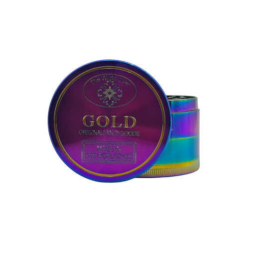 [Hx860GT-4Xc] Arsenal Rainbow Gold Coin 61mm 4-Pc Grinder - 3ct