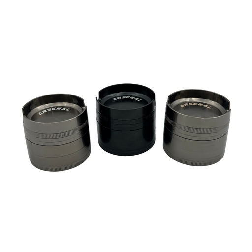 [HX524-1P] Arsenal Solid Hollowed Ridge 52mm 4-Pc Grinder - 3ct