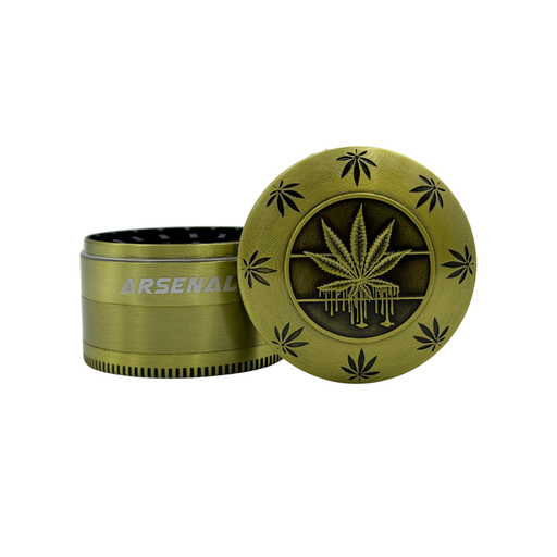 [HX135K-1MY-02] Arsenal Leaf Steelix 63mm 4-Pc Grinder - 3ct