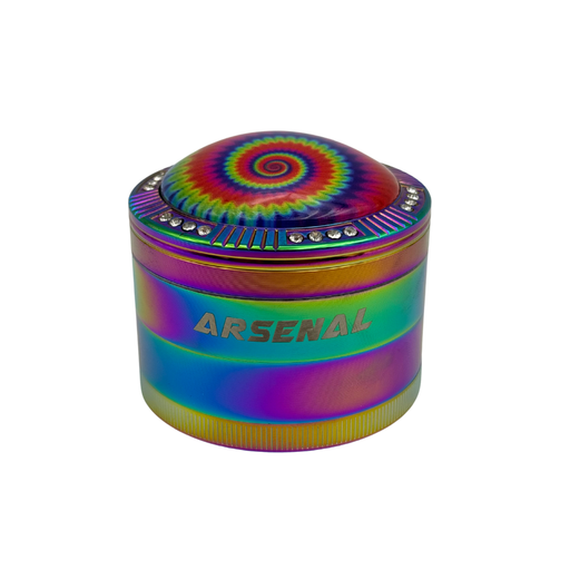 [HX120Z-2SJ-XC] Arsenal Rainbow Spiral 63mm 4-Pc Grinder - 3ct