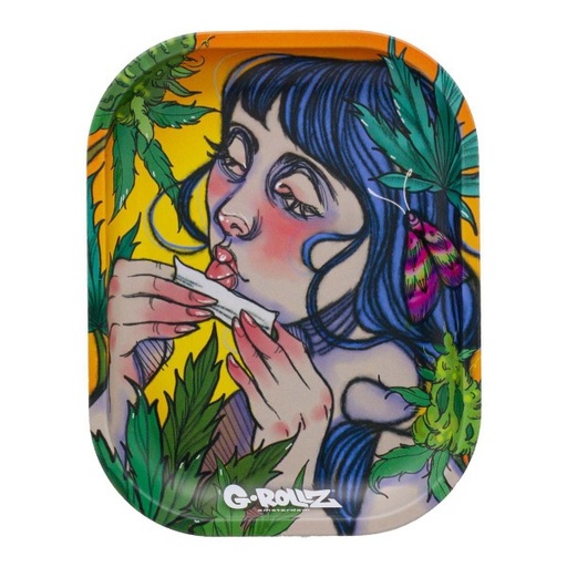 [GR3300AE] G-Rollz Moth Lick Metal Rolling Tray - Small