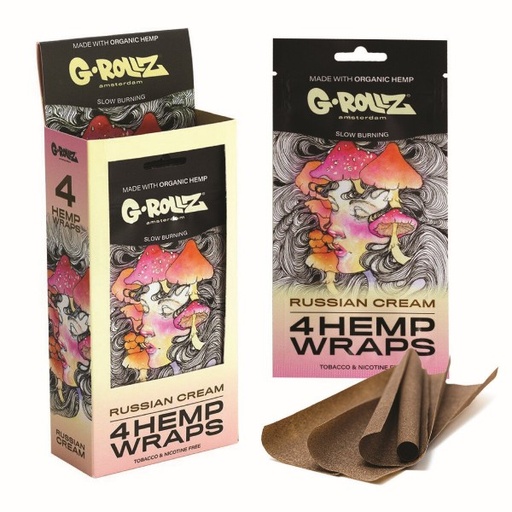 [GR1516G] G-Rollz 4x Russian Cream Flavored Hemp Wraps - 15ct