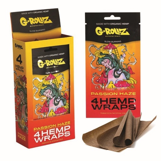 [GR1516H] G-Rollz 4x Passion Fruit Flavored Hemp Wraps - 15ct