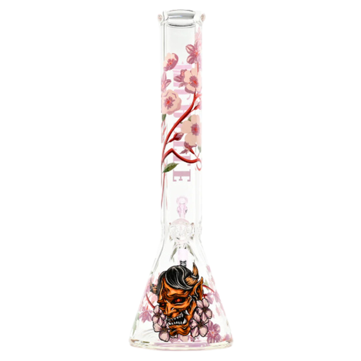 [CHERRY BLOSSOM] 16" 9mm Cherry Blossom Castle Glass Bong