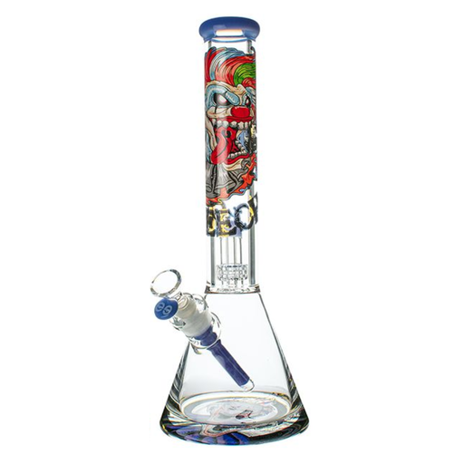 [CC-CA-058-GLBG] 16" Cheech 12mm Joker Decal Beaker