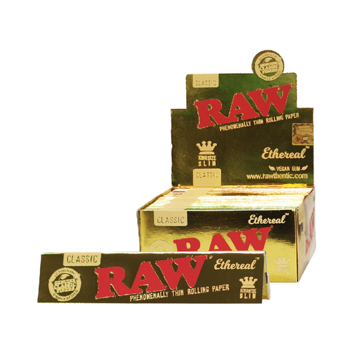 [RAW KSS ETHEREAL CLASSIC SLIM] RAW Classic Ethereal King Size Slim Rolling Papers - 50ct