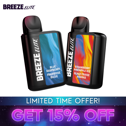 Breeze Elite S50 4000 Puffs Disposable Vape - 5ct