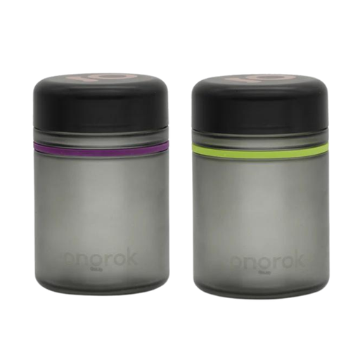 [CRJAR500ML-2PK] Ongrok 500ml Frosted Gray Childproof Jar - 2ct