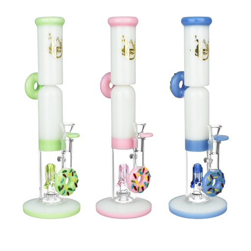 [WP511] 13.5" Pulsar Go Nuts For Donuts Glass Water Pipe