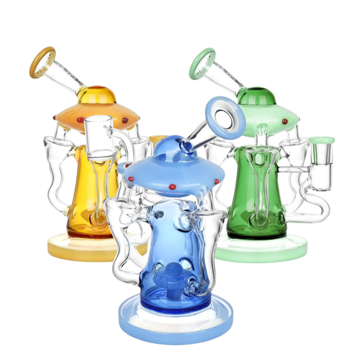 7.5" Pulsar Friendly Visitors Recycler Dab Rig