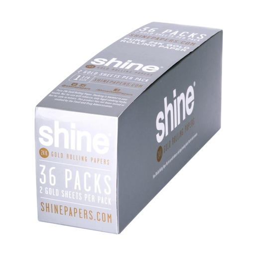 Shine 24K Gold 11/4 Rolling Papers -2ct