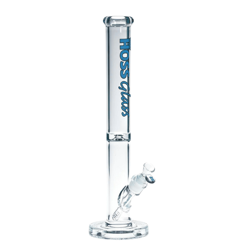 18" Hoss Glass Straight Tube with Embossed Base